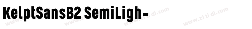 KelptSansB2 SemiLigh字体转换